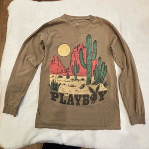 Playboy Brown Cotton Shirt
